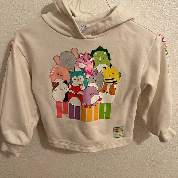 Puma Kids Cream Hoodie - Picture 1 of 2